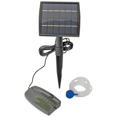 Image of Oxbridge 1 Air Stone Aerator Pond Water 2.5W Oxygenator Solar Powered Oxygen Pump Garden, Aquarium Fish Tank