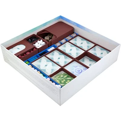 Image of Feldherr Organizer compatible with Wingspan + 3 expansions core game box