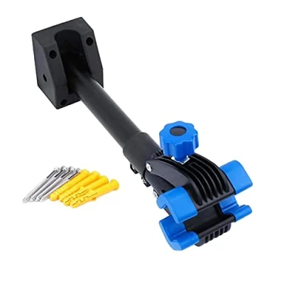 Image of Adjustable Bicycle Wall Mount Rack Hanger Bike Repair Stand Maintenance Clamp Holder Garage Mechanic Folding Workstand