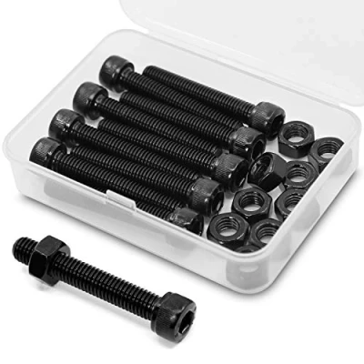 Image of M8 x 60mm 10PCS Socket Head Cap Screws Bolts and Nuts Set 12.9 Grade Alloy Steel Allen Drive
