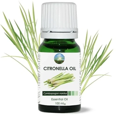 Image of NPOW Citronella Essential Oil for Diffuser, Skin Care, Fragrance Oil, Aromatherapy Organic Oils Home, Patio, Outdoor 10ml
