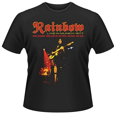 Image of Plastic Head Rainbow Live in Munich Men&#039;s T Shirt Black Medium
