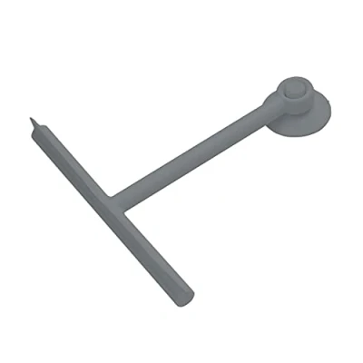 Image of Gedy G Mirissa Grey Shower Squeegee with Suction Cup, Glass Cleaner in Resin and Rubber, Measures 23 x 22 3 cm Weight 0.1 kg, 2 Year Warranty, R&amp;D Design, Unique