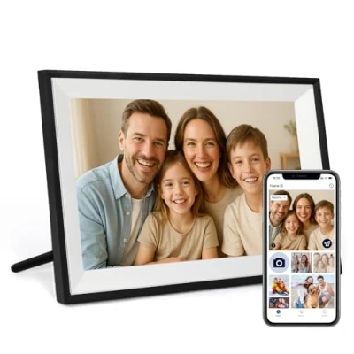 Image of Funcare Digital Photo Frame 10.1 Inch, 1280 * 800 HD IPS Touch Screen Wifi Picture Frame, 32GB Electronic Auto Rotate, Easy to Share Photos and Videos via APP