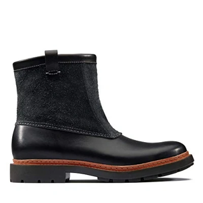 Image of Clarks Trace Top Mens Black Boots Leather Size UK 7.5