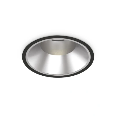 Image of Off Round Recessed Downlight Black 21.8cm 4000K