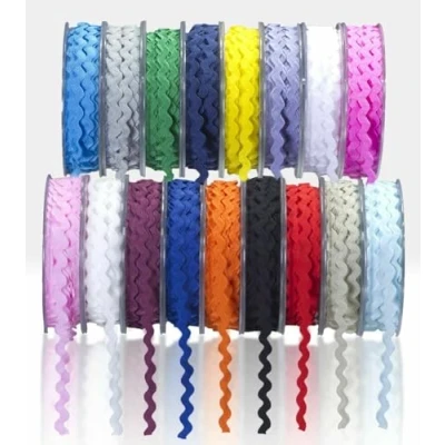 Image of SUPER RIBBONS®™ Full Reel 13mm Quality RIC RAC Ribbon/Braid/Trimming 20 Metre Red