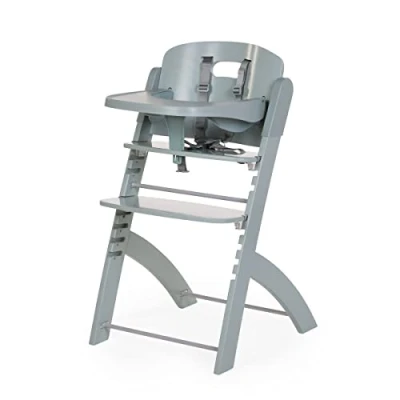 Image of CHILDHOME, Evolutive Baby High Chair : from 6 Months to 85KG, Tablet Included, Beechwood, Cradle, Safety Harness 5 Points, Invisible Screws, Evosit Mint
