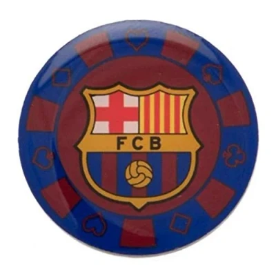 Image of F.C. Barcelona Poker Chip Badge Official Merchandise