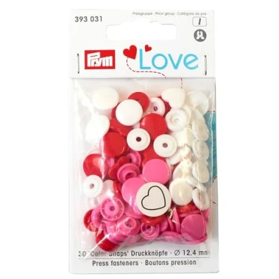 Image of PrymLove Fasteners, Multicolour, 12 x 7 2 cm