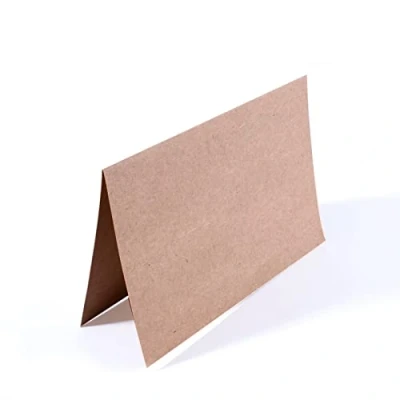 Image of Vaessen Creative Small Rectangular Florence Blank Craft Cards, Kraft, Set of 25, Matching Envelopes Available
