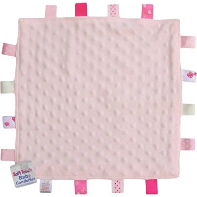 Image of Baby Super Soft Deluxe Comforter Blanket with Satin Ribbons (Pink)