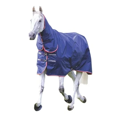 Image of Shires Typhoon 100g Full Neck Combo Horse/Pony Turnout Rug in Navy 7&#039;0&quot; / 84&quot;,