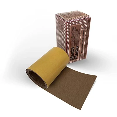 Image of MastaPlasta Original Self Adhesive Leather Repair Patch Tape Tan 150 x 10 cm (60&quot; 4&quot;). Instant Upholstery Quality for Sofas, Car Interiors, Bags, Vinyl &amp; More