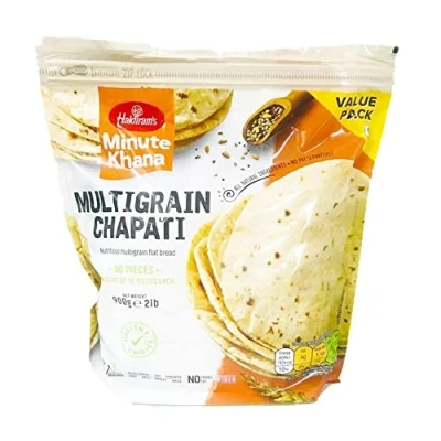 Image of Haldiram&#039;s Multigrain Chapati 900G Wheat Ready to Eat 100% Fresh Indian Origin (Pack of 2)