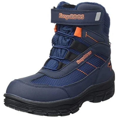 Image of KangaROOS Kid&#039;s K Leno Denali RTX Boots, dk Navy/Flame, 1 UK child