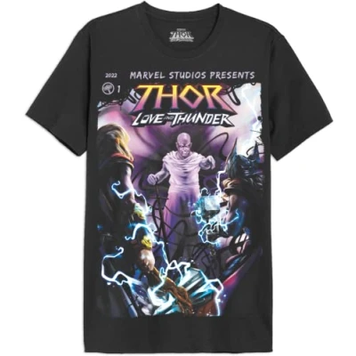 Image of Marvel Men&#039;s Metlatmts017 T Shirt, Charcoal, S