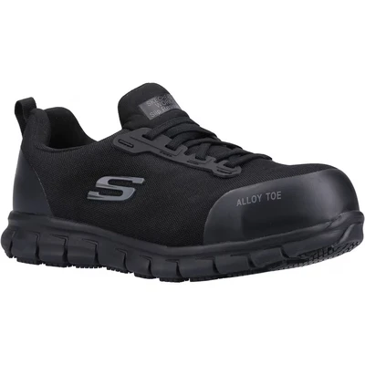 Image of Skechers Womens Sure Track Jixie Safety Shoe with Toe Cap Size 39 UK 6