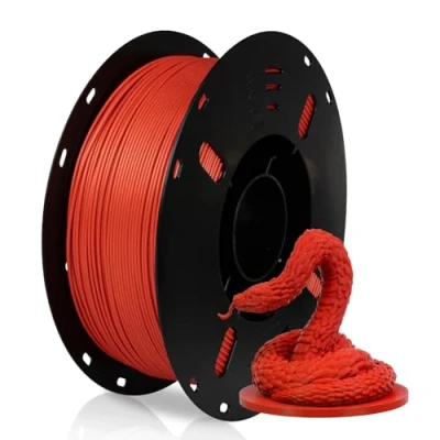 Image of FilaBees 3D Printer Filament PLA 1.75mm, Neatly Wound Printing Filaments, 1kg for Most FDM Printer, Dimensional Accuracy +/ 0.02mm, Strong Toughness, Vacuum Packaging, Red
