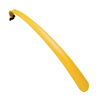 Image of Helping Hand Company Extra Long Handled Plastic Shoe Horn for Men and Women. Handle Boots, Trainers, Shoes. Comfortable Grip Hanging Loop. 21&quot;/53cm