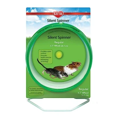 Image of Kaytee Spinner, Regular Exercise Wheel, 6.5 Inch, for Gerbils, Hamsters, Mice (Colours Vary)