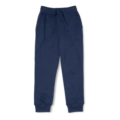 Image of Amazon Essentials Boys&#039; Fleece Jogger Sweatpants, Dark Navy, 6 7 Years