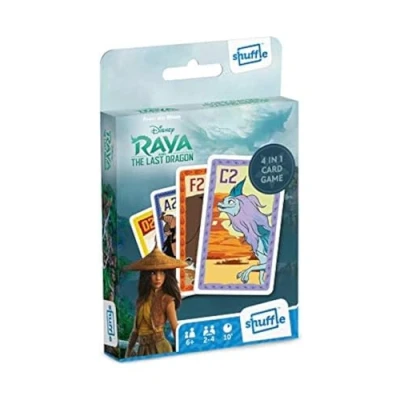 Image of Shuffle Raya Card Games For Kids 4 in 1 Snap, Pairs, Happy Families &amp; Action Game, Great Gift Aged 6+