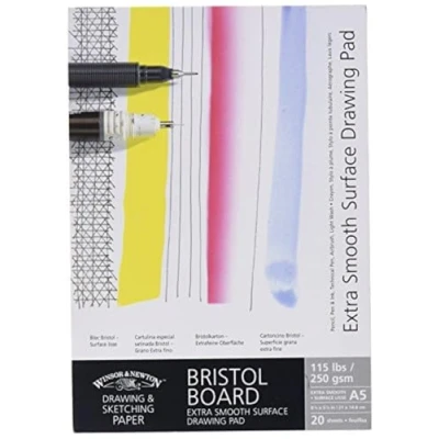 Image of Winsor &amp; Newton A5 Extra Smooth Bristol Board Gummed Pad
