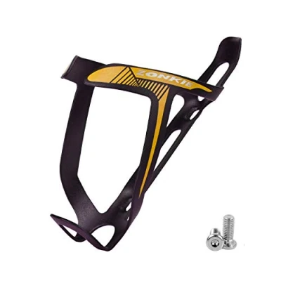 Image of zonkie Bicycle Water Bottle Cages, Basic MTB Bike Aluminum Alloy Lightweight Holder Road, Mountain Cage 28g (Yellow)