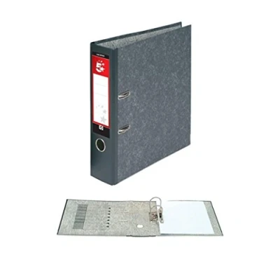 Image of 5 Star Office Lever Arch File 70mm A4 Cloudy Grey [Pack 10]