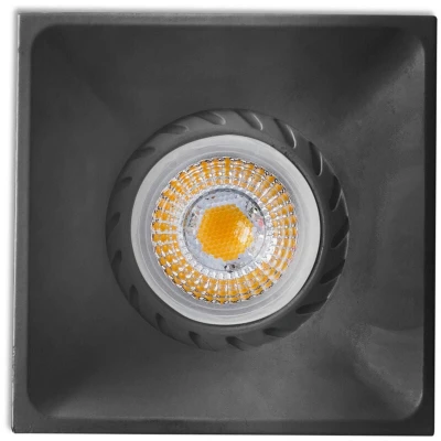 Image of Faro Lighting Neon Black Recessed Downlight 1x GU10 Square