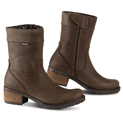 Image of Falco Ayda 2 Womens Brown Leather Waterproof with d3o Ankle Protectors