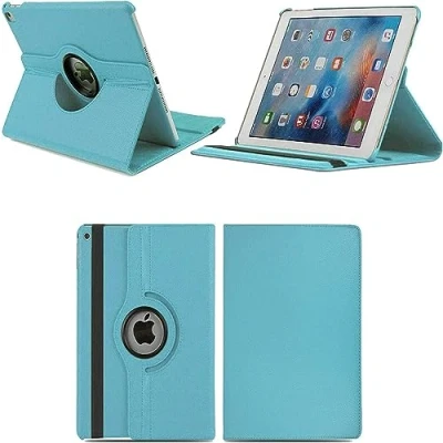 Image of PROTech 360 Rotate Case for iPad 9.7 Inch Air 1 (2013), 2 (2014), 5th (2017) 6th (2018) Auto Sleep/Wake, Lightweight Protective Tablet Cover (Aqua)