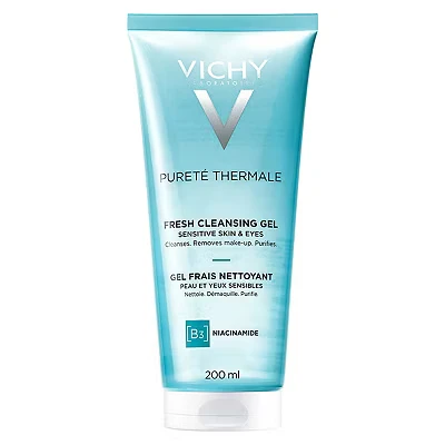 Image of Vichy, Pureté Thermale One Step Fresh Cleansing Gel for Sensitive Skin and Eyes 200ml
