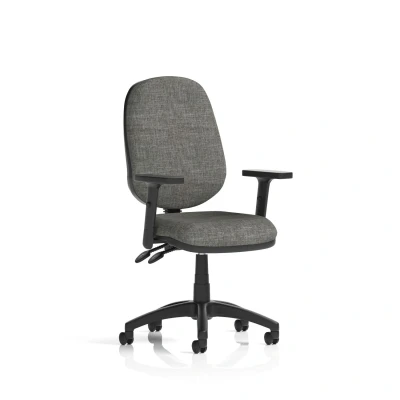 Image of Eclipse Plus II Lever Task Operator Chair with Height Adjustable Arms Charcoal