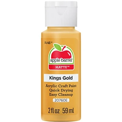 Image of Apple Barrel Acrylic Paint, Gold, 2oz