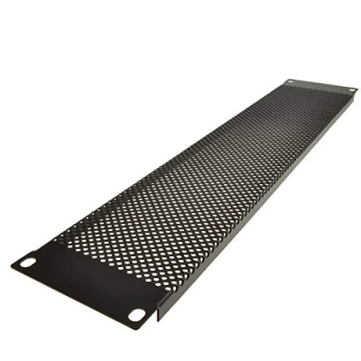 Image of Mesh Vented 2U Blanking Plate for 19 inch Rack Mounted Data Cabinet