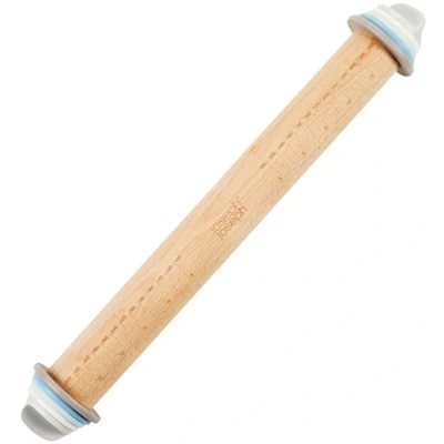 Image of Joseph Adjustable Rolling Pin, Wood, Pastel, 16