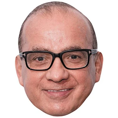 Image of Touker Suleyman (Glasses) Celebrity Mask, Flat Card Face, Fancy Dress Mask