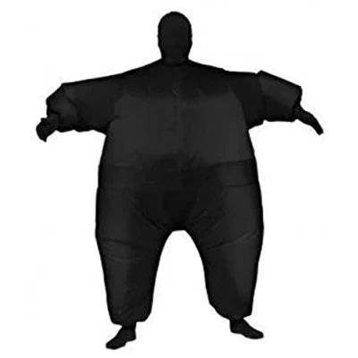 Image of Rubies 887111 Inflatable Suit Adult Sized Costumes, Solid, Black, Default