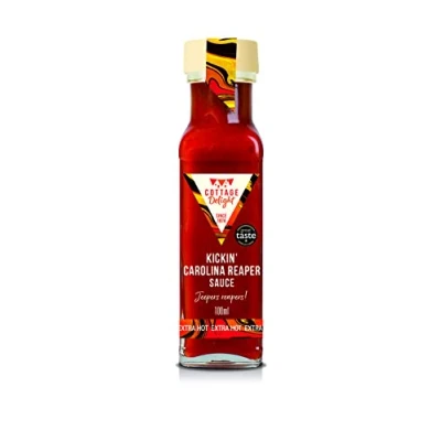 Image of Cottage Delight Kickin Carolina Reaper Sauce 100ml Red