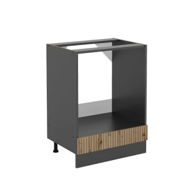 Image of Vicco Oven housing cabinet Raul, Artisan oak/Anthracite, 60 cm without worktop
