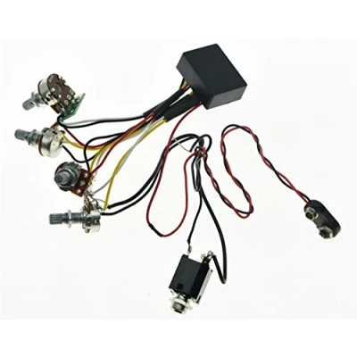 Image of KAISH Prewired 2 Band Active &amp; Passive EQ Equalizer Electric Bass Preamp Circuit