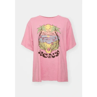Image of Roxy Sunny Oversize Optic WASH Print Tshirt, Women&#039;s, Size: XS, Orchid smoke