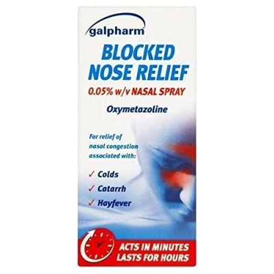Image of GALPHARM Blocked Nose Relief Nasal Spray 15ML