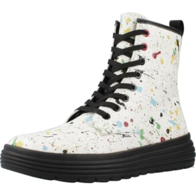 Image of Geox Women&#039;s J Phaolae Girl Ankle boot, White multi coloured, 5 UK