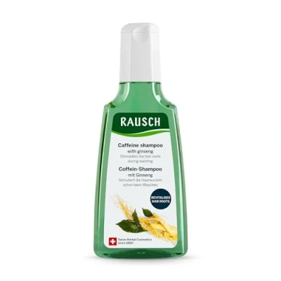 Image of Rausch Caffeine shampoo with ginseng 200ml Relief for hair loss.