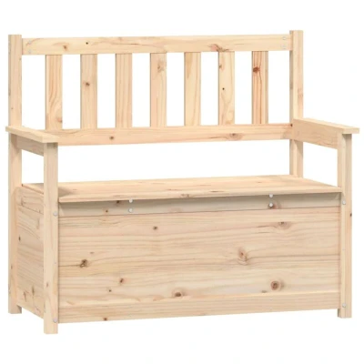 Image of vidaXL Bench 112.5x51.5x96.5 cm Solid Wood Pine