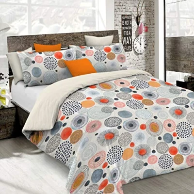 Image of Italian Bed Linen Fantasy Duvet Cover (Made in Italy), acquerello, Small Double