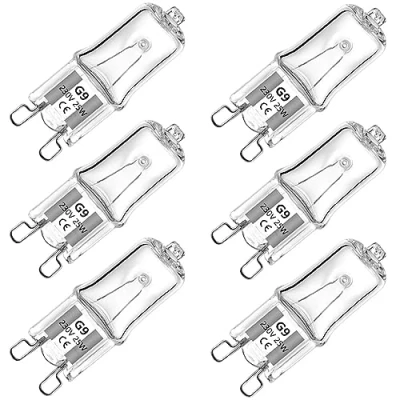 Image of BXXKXMC Halogen Oven Lamp/Special / G9 Socket/dimmable 25 Watt/warmwhite 2700k for Over 200 Degrees [Energy Class G]